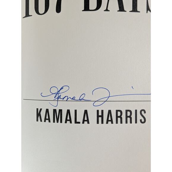 Kamala Harris SIGNED Book 107 Days Vice President FIRST EDITION Hardcover New - Picture 3 of 16